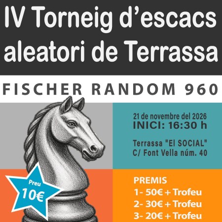 IV Torneig d’Escacs “Fischer Random” de Terrassa